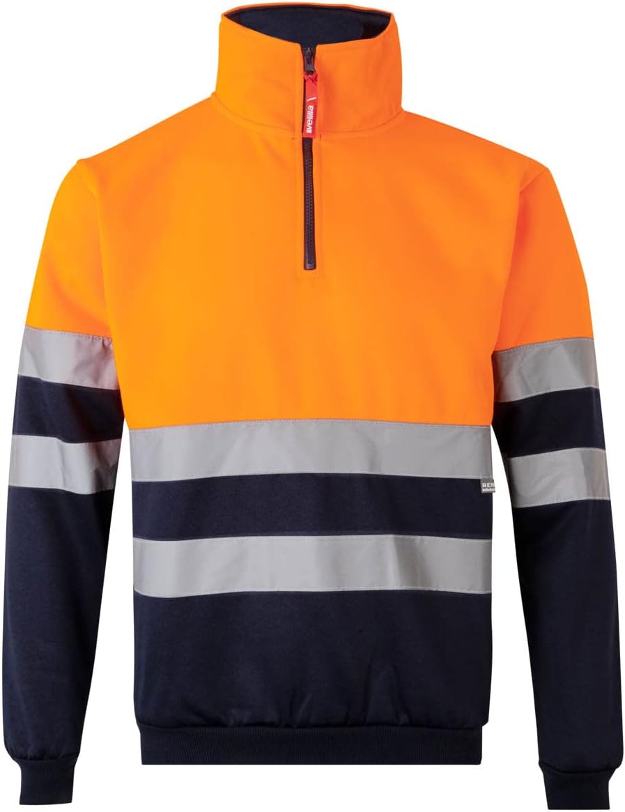 Velilla 305701 Sudadera de Alta Visibilidad Bicolor con Cremallera