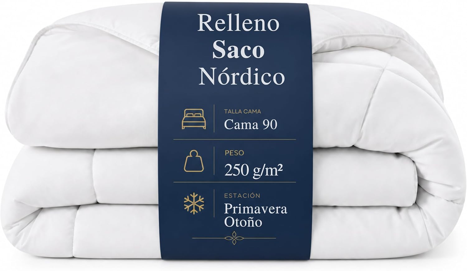 Montse Interiors Relleno Saco Nórdico Cama 90 Ligero, Cálido y Suave