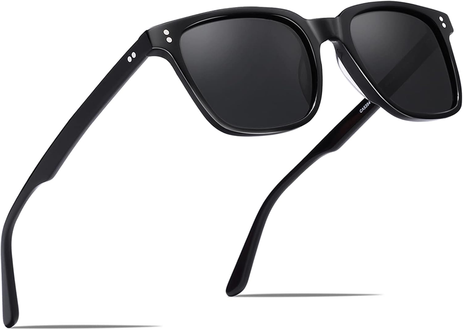 Carfia Gafas de sol Hombre Polarizadas Retro Cuadradas 100% Protección UV para Conducir Viajar
