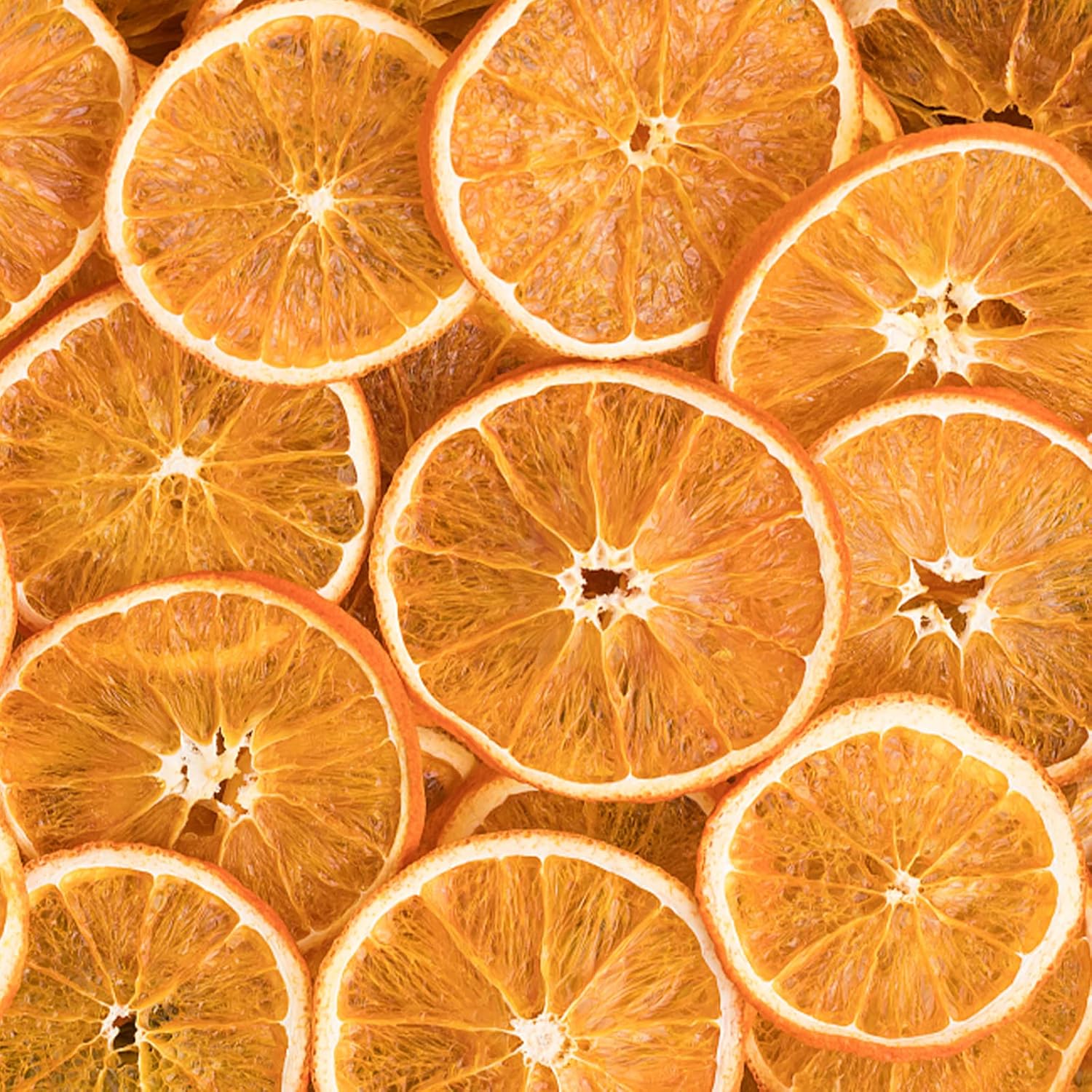 Decoración de rodajas de Naranja secas, Juego de 30 rodajas de Naranjas secas para Decorar Coronas de Adviento y Navidad
