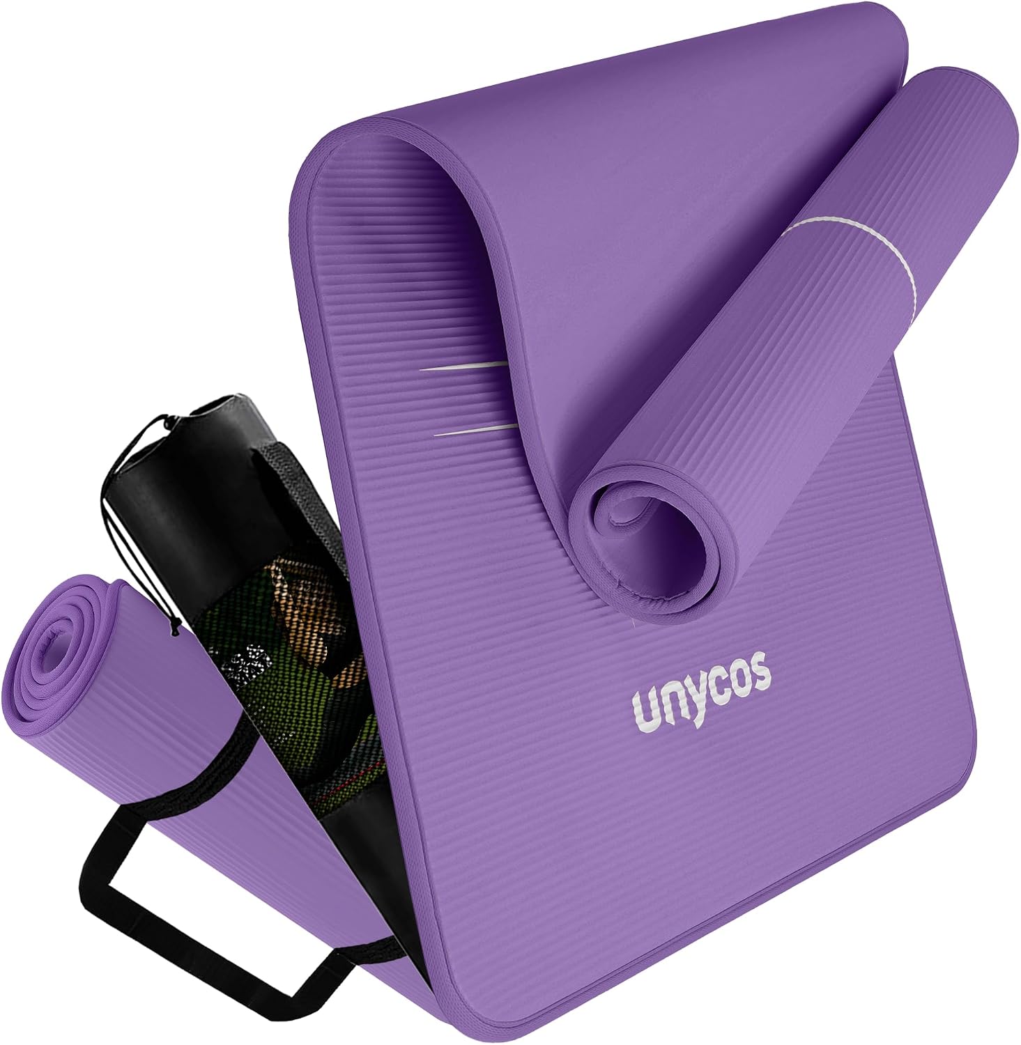 unycos - Esterilla de Yoga NBR con Superficie Antideslizante 183x60
