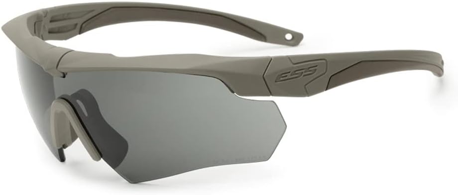 ESS Crossbow One - Gafas de sol antivaho, color marrón con lente gris ahumado
