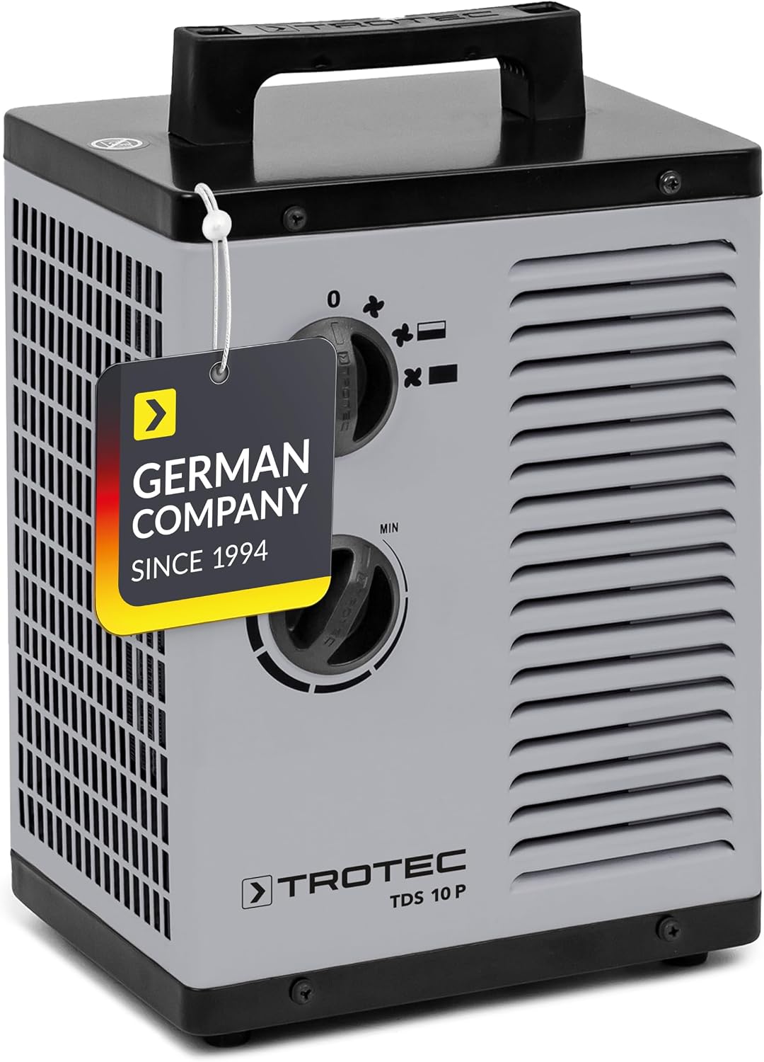 TROTEC TDS 10 P calefactor cerámico 2.000 W PTC con termostato para taller