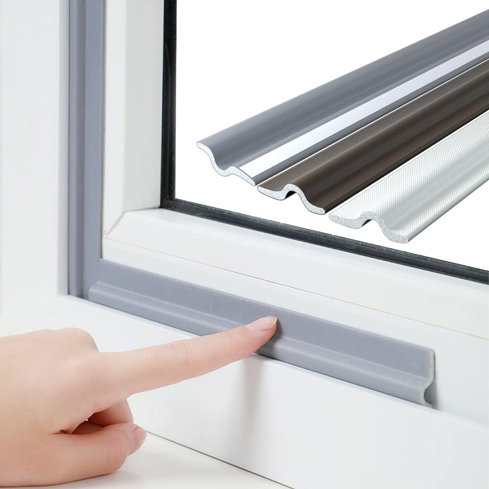 Esufeir 315inch/8m Blanco Forma de T Burlete Ventana y Puerta Corredera