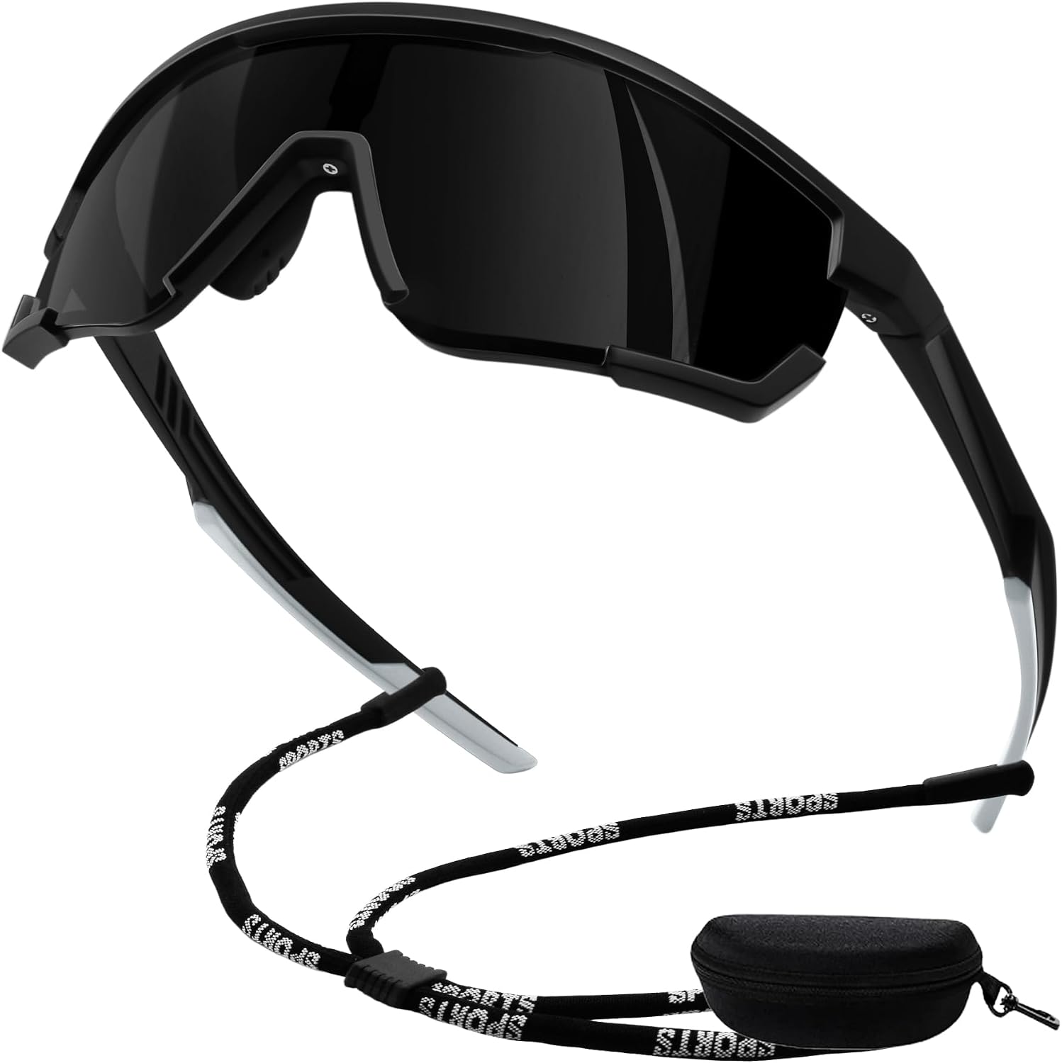 KANASTAL Gafas de Ciclismo Polarizadas Deportivas TR90 Ultraligeras UV400