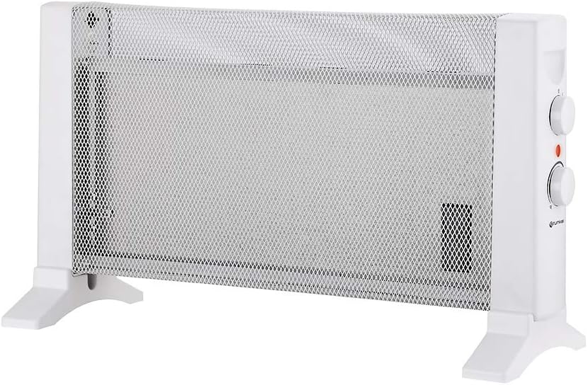 Radiador Eléctrico de Bajo Consumo de Mica GRUNKEL RMC-600 600W Compacto y Portátil con 2 Niveles y Termostato
