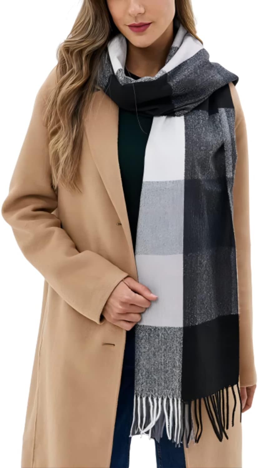 Bufanda Grande para Mujer Invierno - Pañuelos Cuello Fular Suave y Cálido