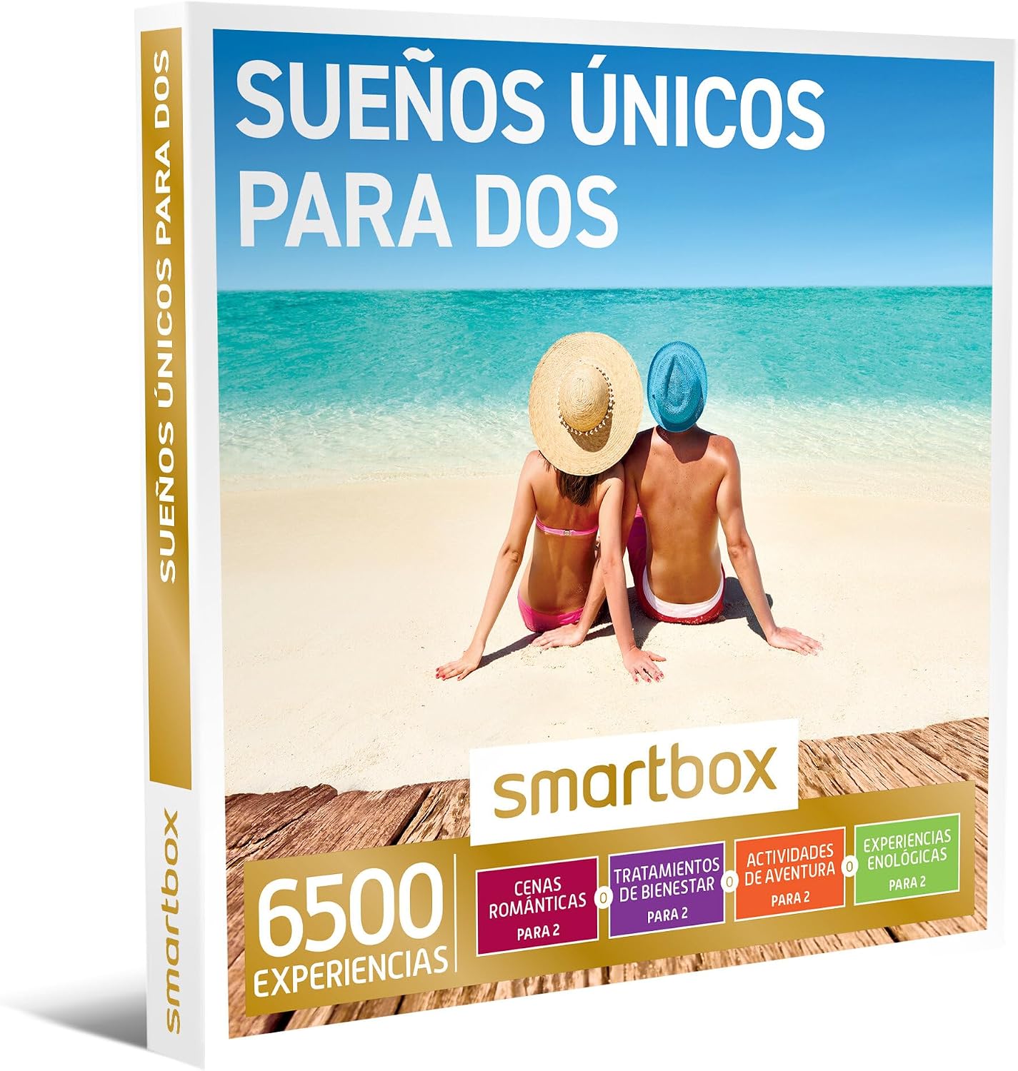 Smartbox Caja regalo Sueños únicos para dos , Idea de regalo , 1 actividad de gastronomía, bienestar o aventura para 2