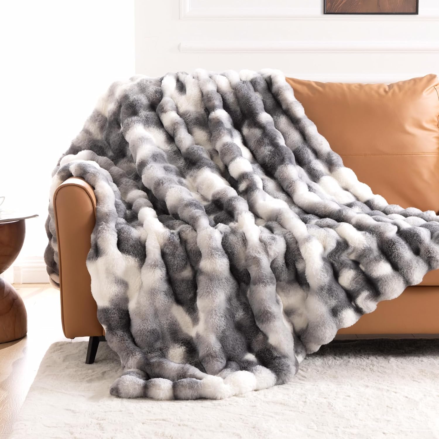 IKALIFE Manta Pelo Largo Suave Invierno 150x200cm Beige