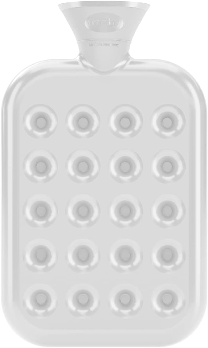 Fashy Bolsa de agua caliente con diseño de panal, 1,2 l, color blanco transparente, 6424 13
