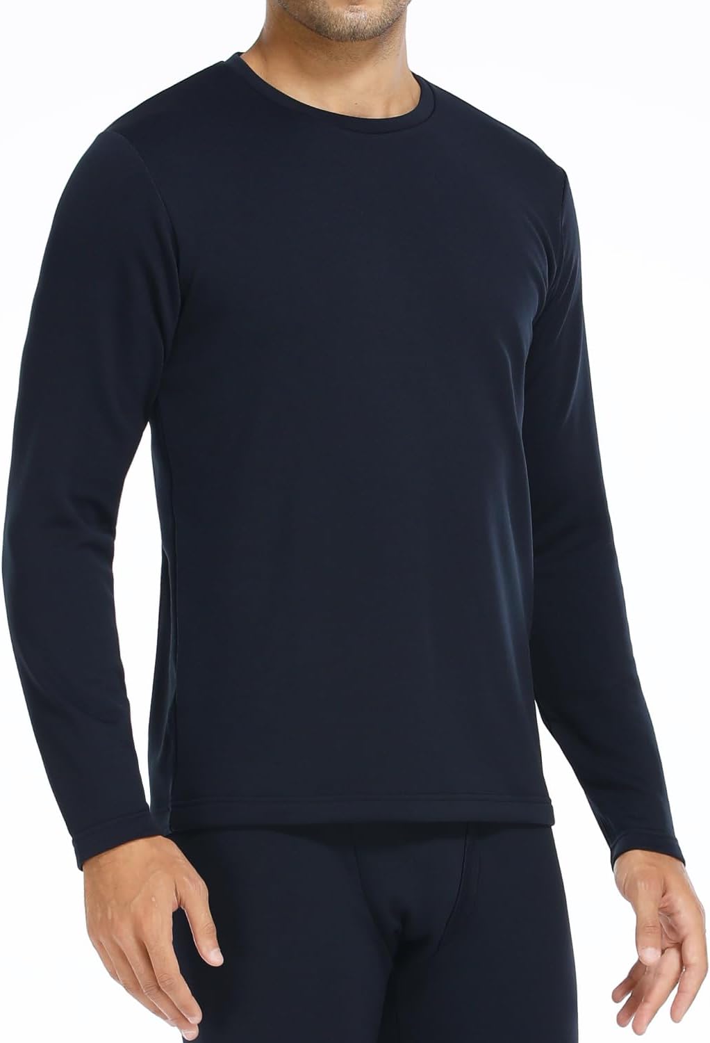 Pack de 1/2 unidades de ropa interior térmica para hombre, camiseta interior de forro polar, ropa interior cálida, manga larga