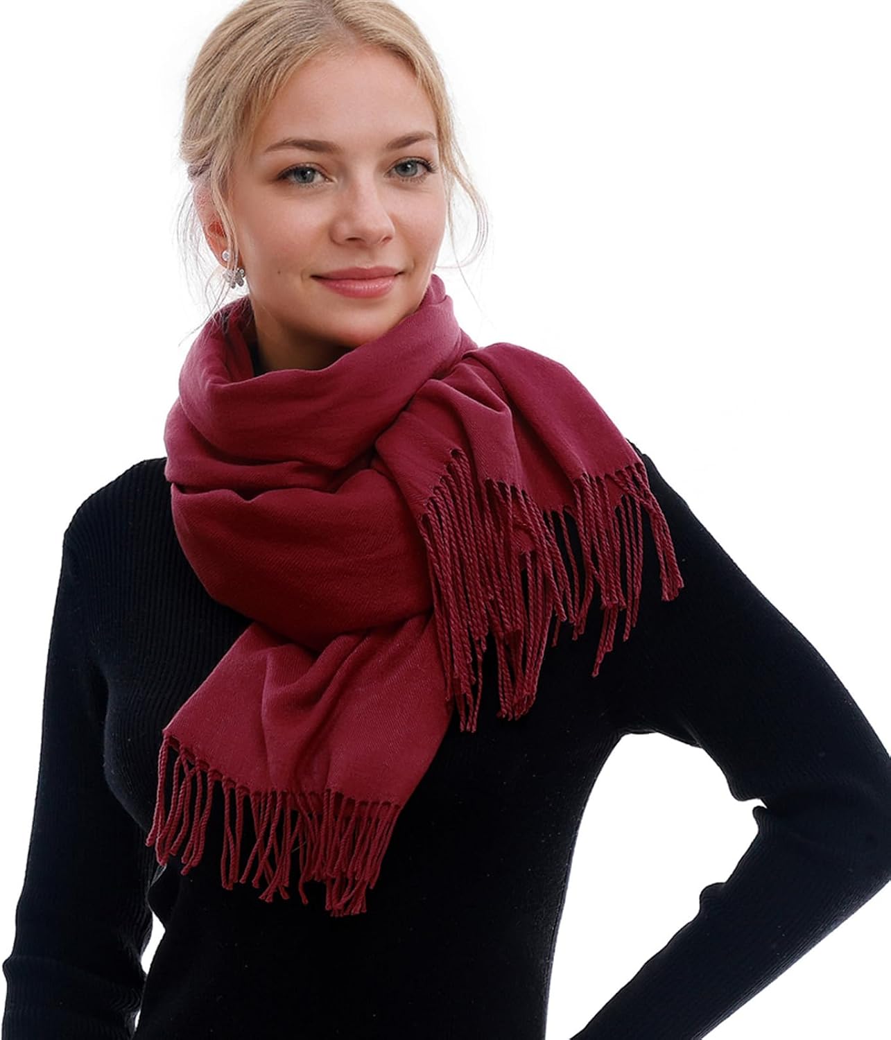 RIIQIICHY Bufanda Mujer Invierno Pañuelos Grandes Fular Foulard Fulares Pashmina Chal Fiesta