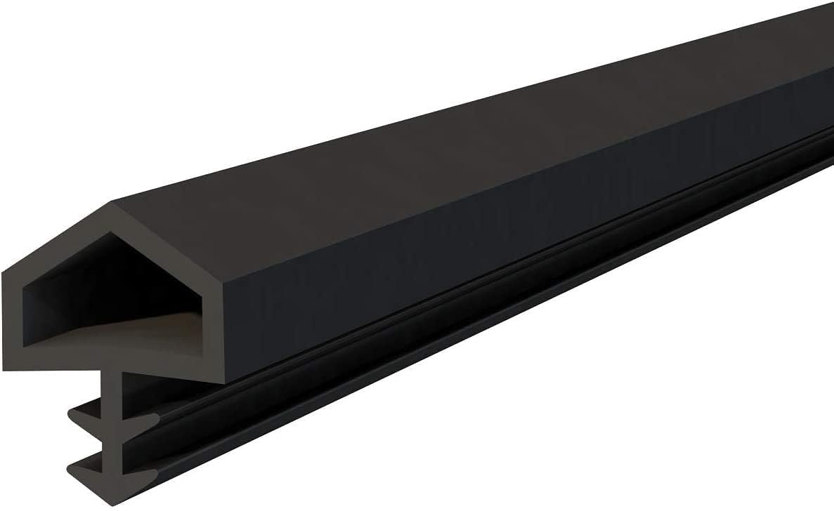 cyclingcolors Junta de Goma para puertas e ventanas Negro 5mm x 10mm Perfil de estanqueidad tira de Sellado Burletes Aislante Acústico (longitud 10m)