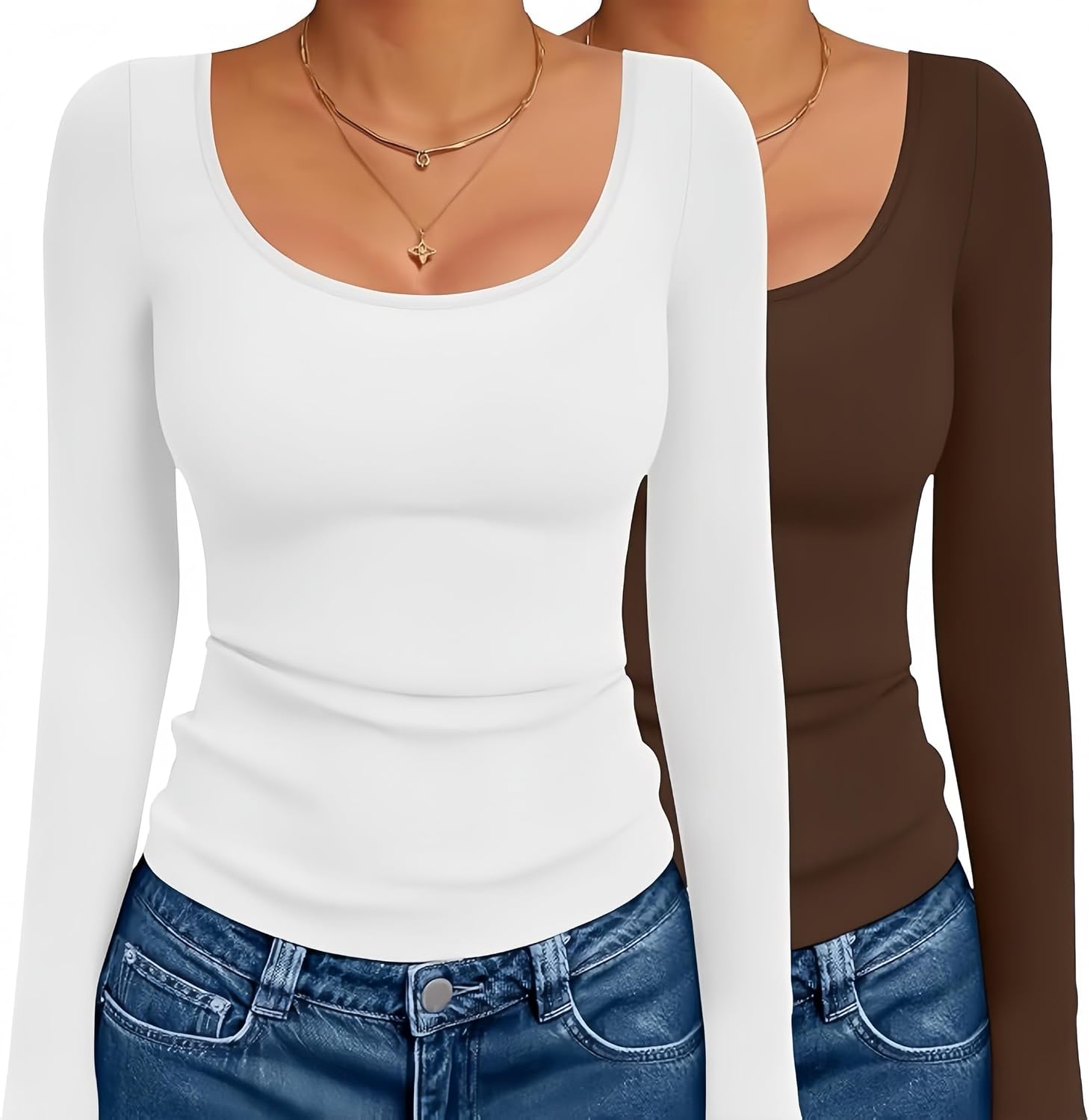Ekouaer Camiseta Interior térmica Manga Larga, S-XXL