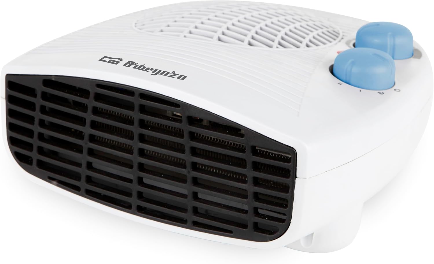 Orbegozo FH 5127, Calefactor bajo consumo, 2000 W, control ajustable de la temperatura mediante termostato, protección contra sobrecalentamiento, luz indicadora encendido, color blanco