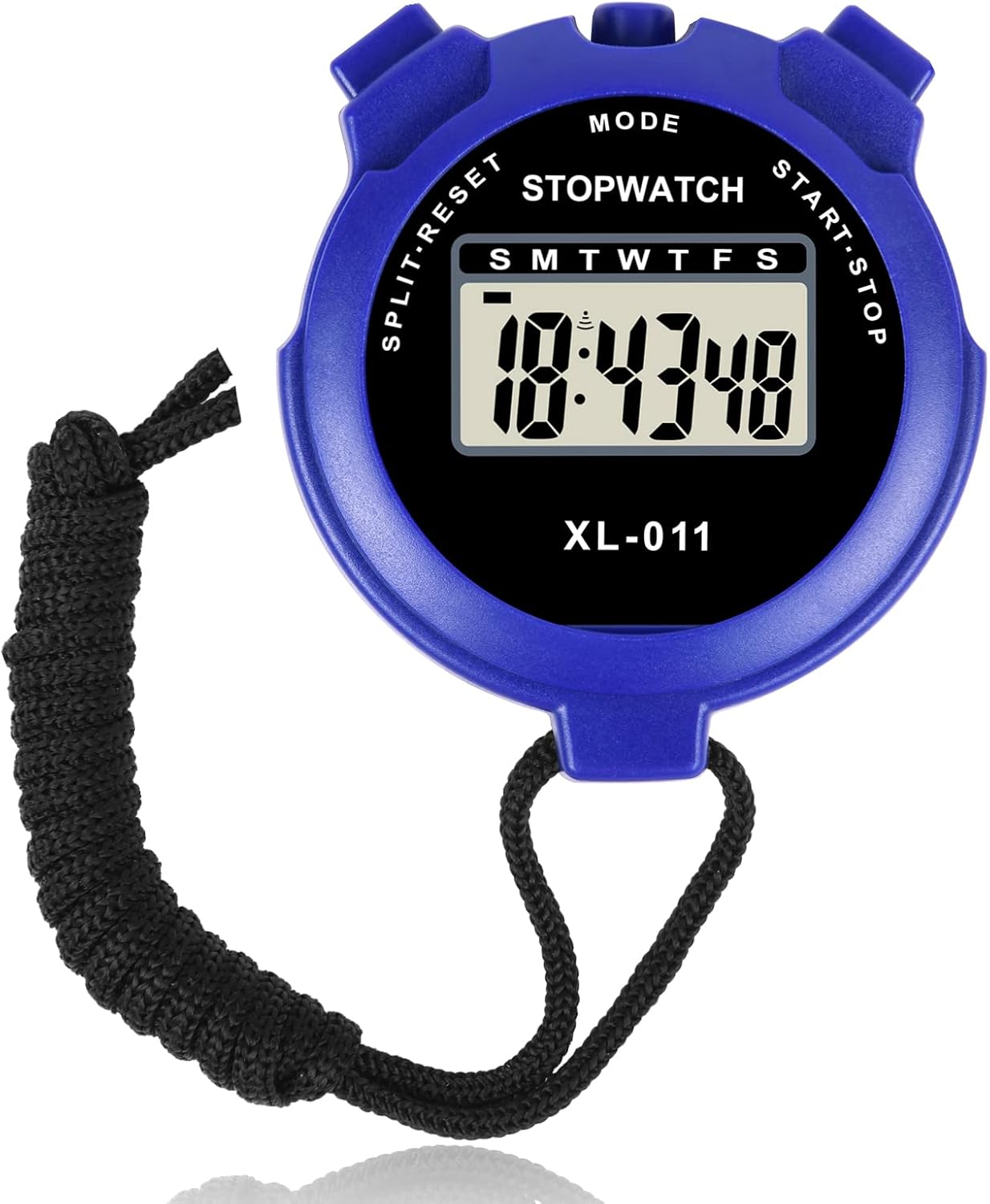 Vicloon Digital Cronómetro, Cronómetro Reloj, Cronómetros Deportivo con Pantalla Grande, de Reloj de 12/24 Horas, Alarma, Cronómetros Digital para Fútbol, Correr, Natación, Fitness(Negro)