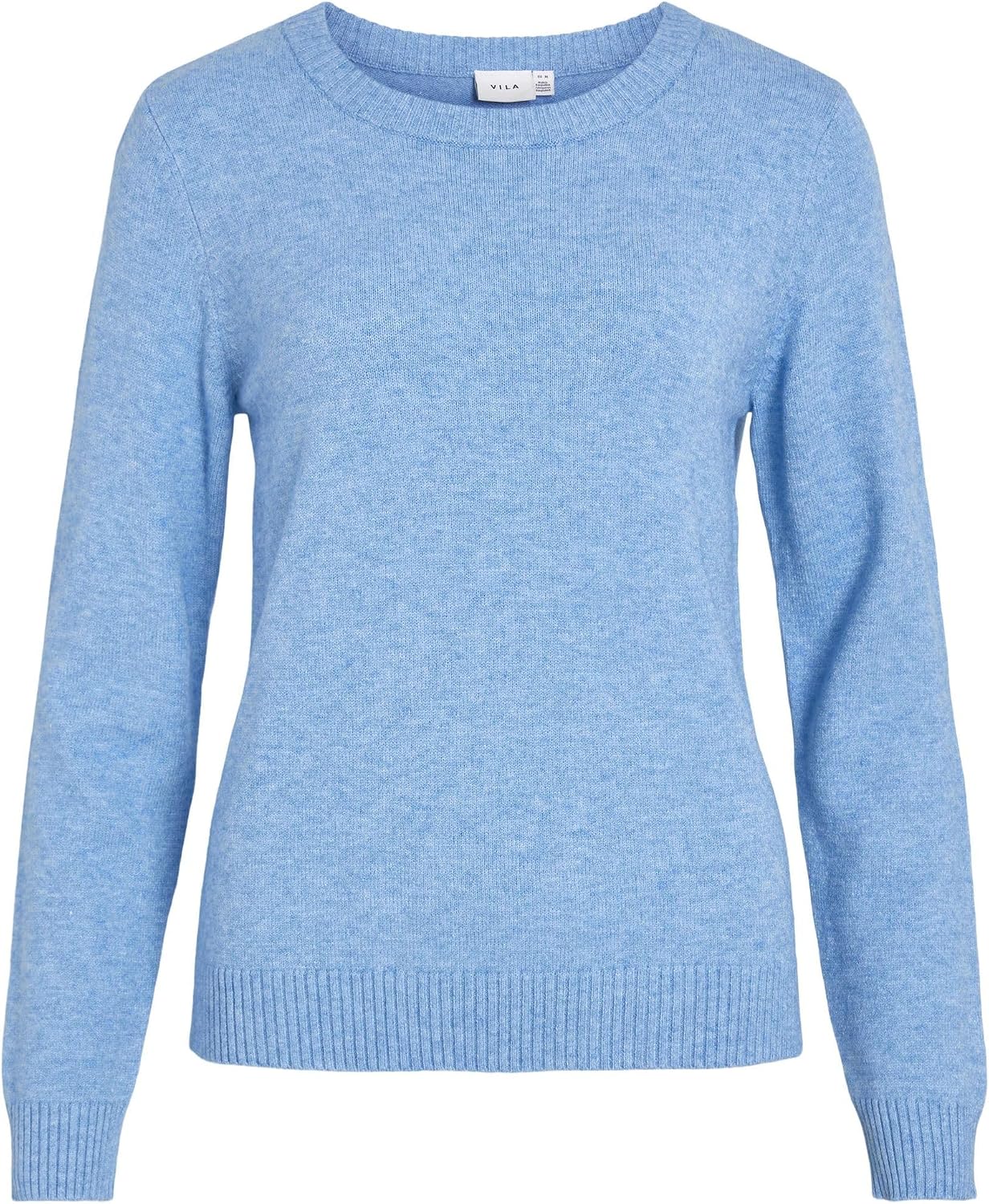 Vila Women's Viril O-Neck L/S Knit Top-Noos