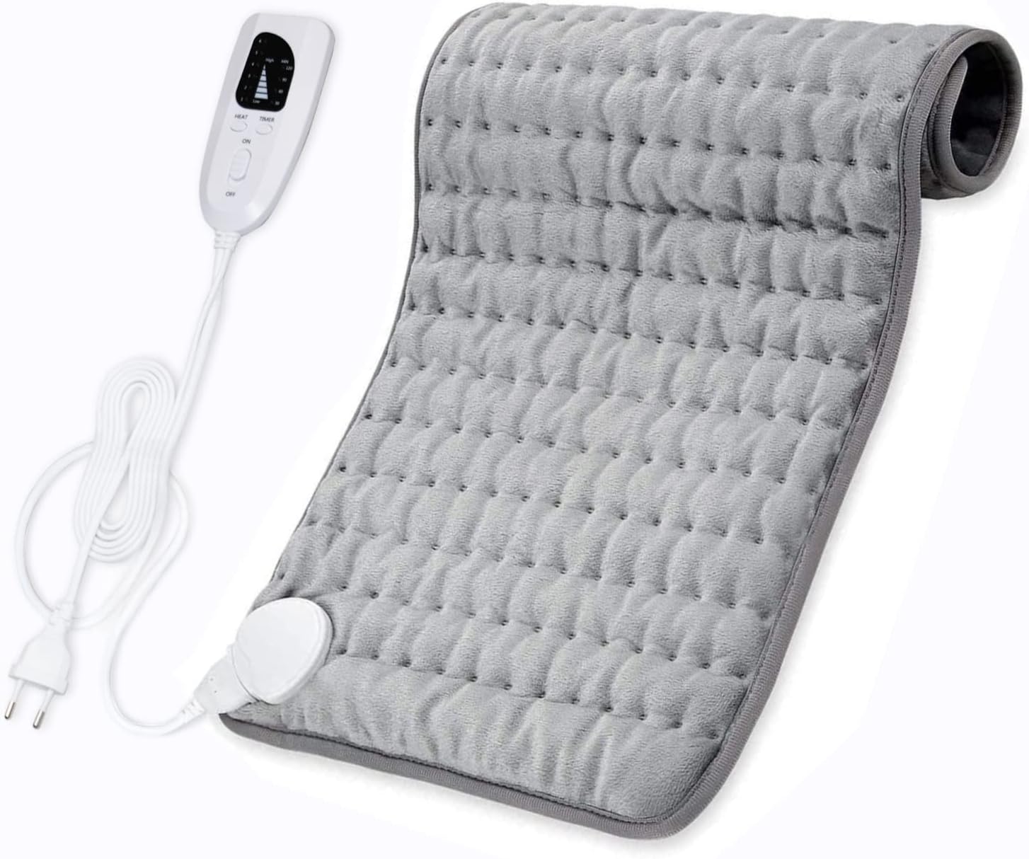 Cuplu 76x40 cm Extra Grande Mantas Termica Eléctrica - Manta Electrica Lumbar con Función de Apagado Automático, Calefacción Rápida - Almohadilla Eléctrica para Lumbares, Espalda, Hombros, Abdome