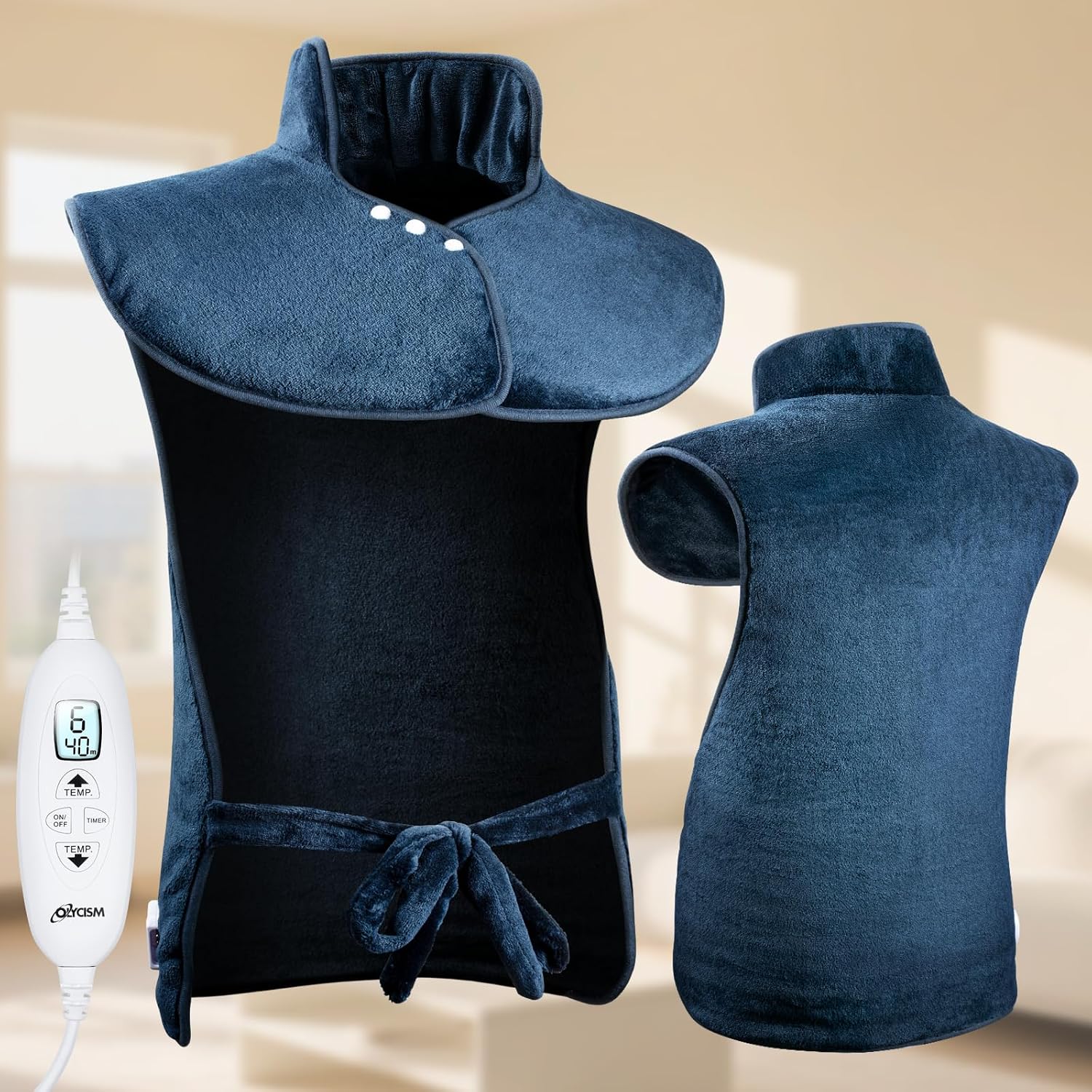 Lumbar Manta Electrica Espalda Y Cuello 60*85Cm – Apagado Automático De La