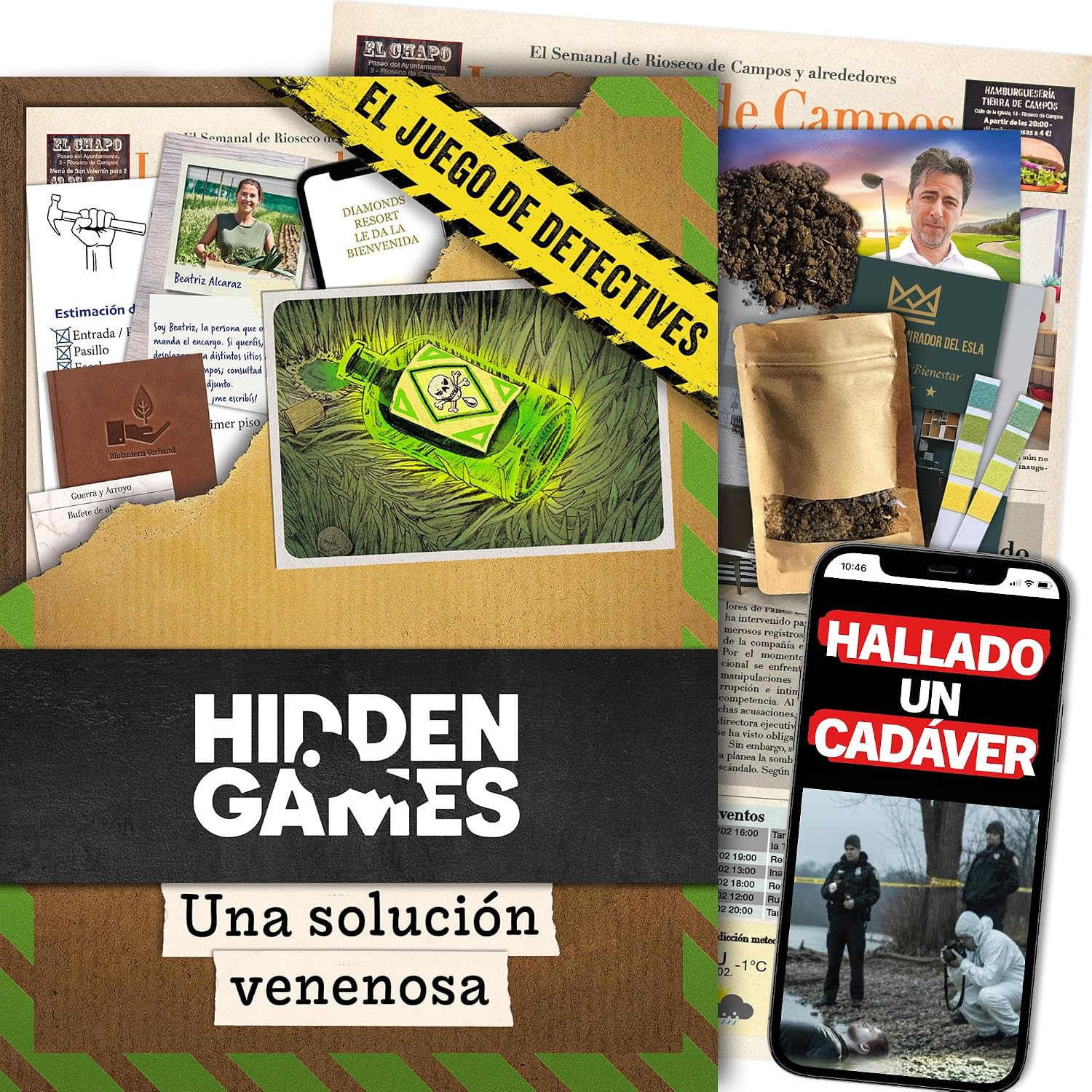 Hidden Games Escena del Crimen – Una Solución Venenosa – Juego de Misterio