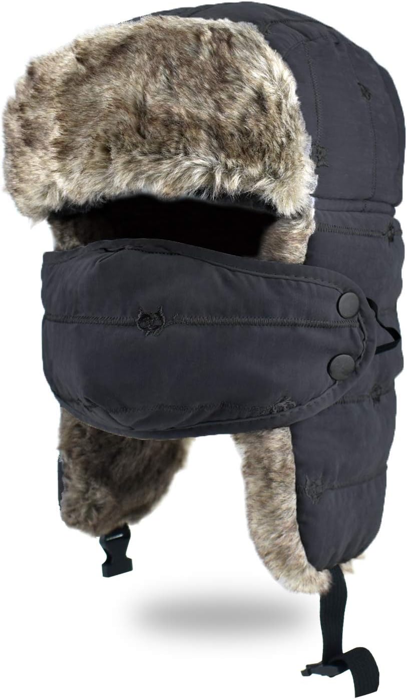 BROTOU Gorro de invierno unisex con orejas, Gorro de Térmico Ruso
