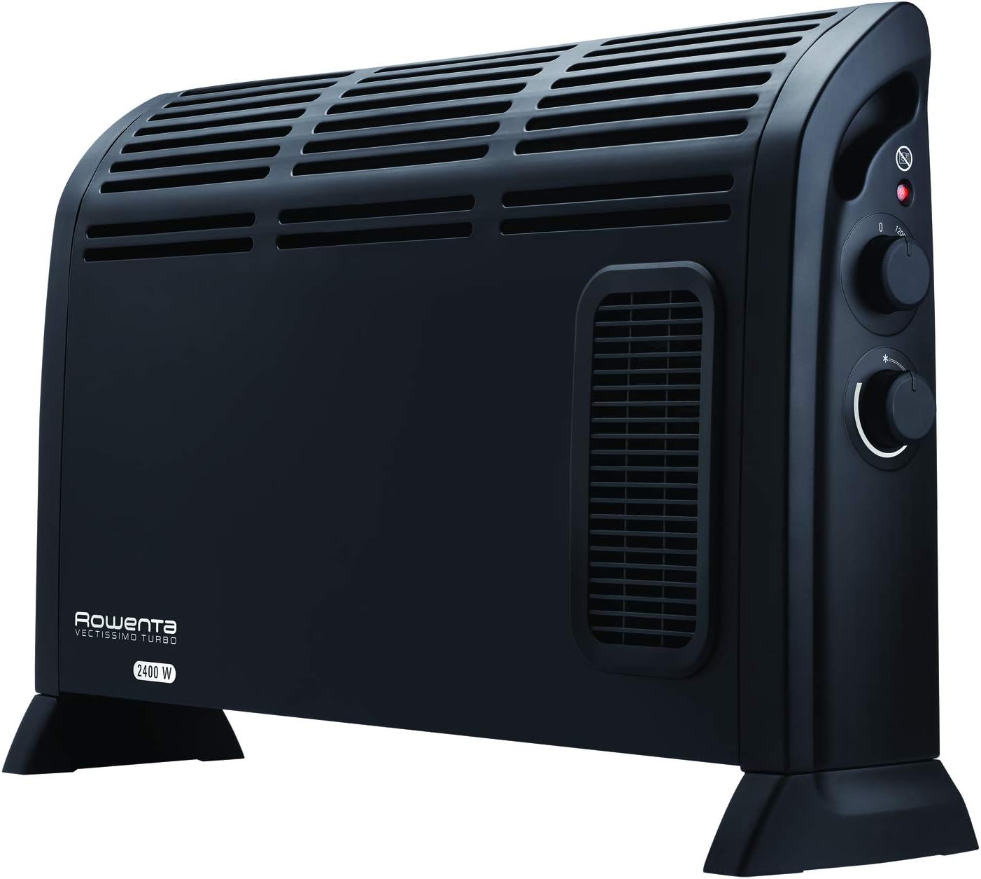 Rowenta Calentador con ventilador por convección Vectissimo CO3035 | Dos niveles de potencia | Calefacción eléctrica | Interior | Para habitaciones de 25 m², negro
