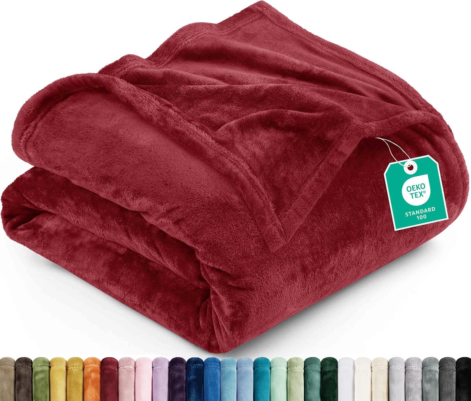 Utopia Bedding Manta Polar, Manta para Sofá - (Verde Salvia, 150x200 cm)
