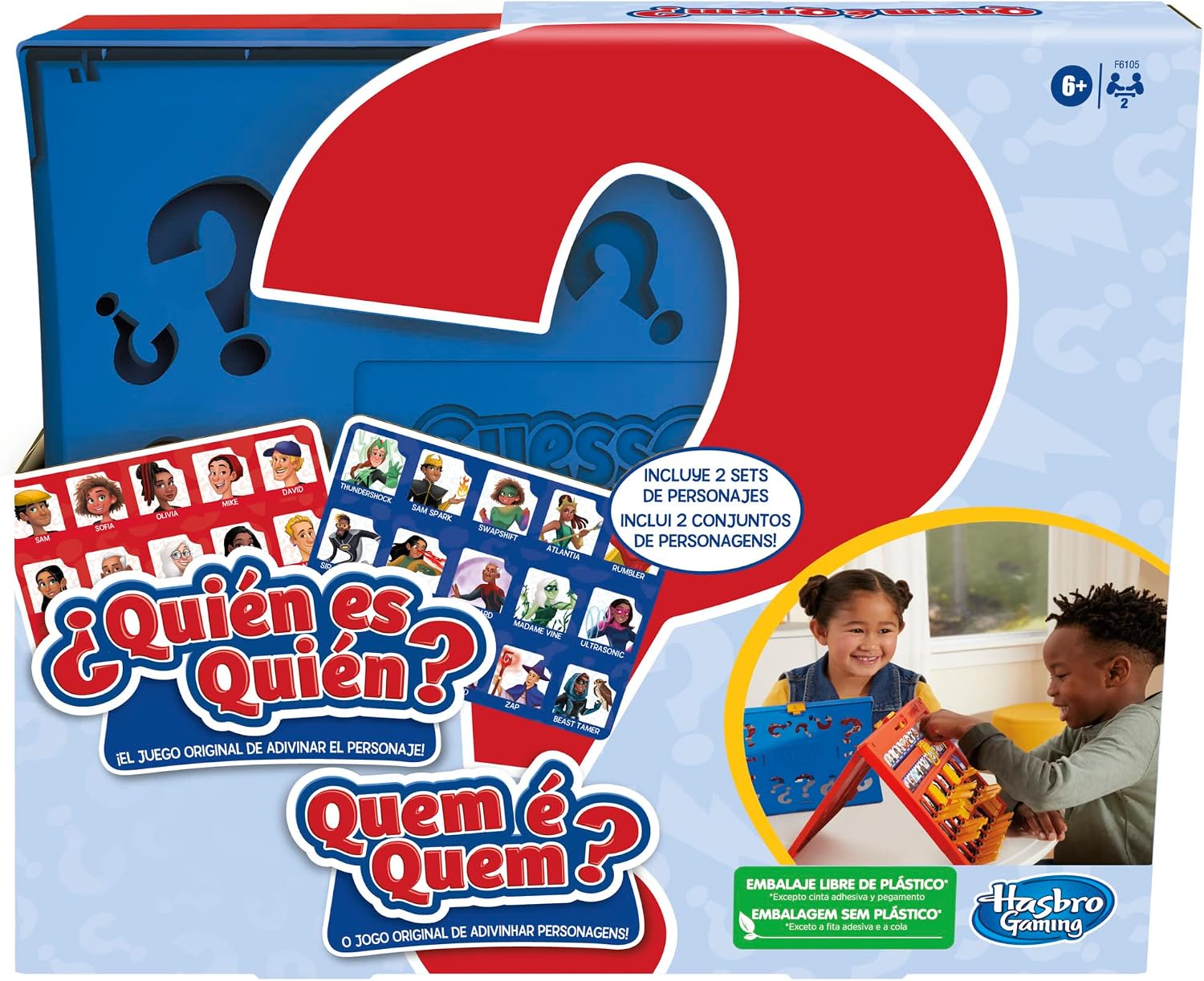 Juego ¿Quién es quién? edición Pokémon | 48 Pokémon | Divertidos Juegos de Mesa Familiares para niños | 2 Jugadores | 15 Minutos | Juego de Viaje | Edad: 6+ - Versión en español y portugués