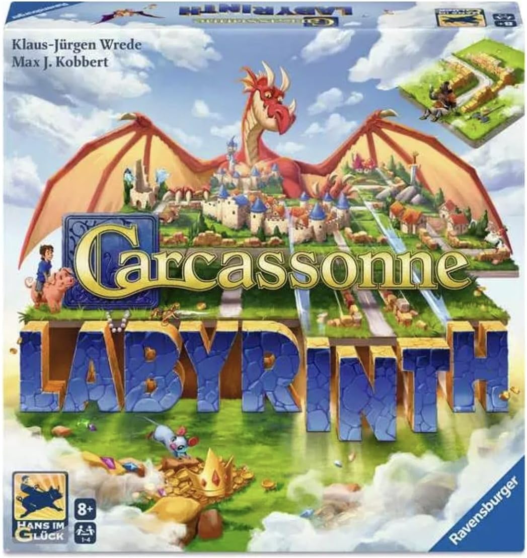 Ravensburger - Carcassonne Labyrinth | Juego de Mesa 8 Años, 2-4 Jugadores