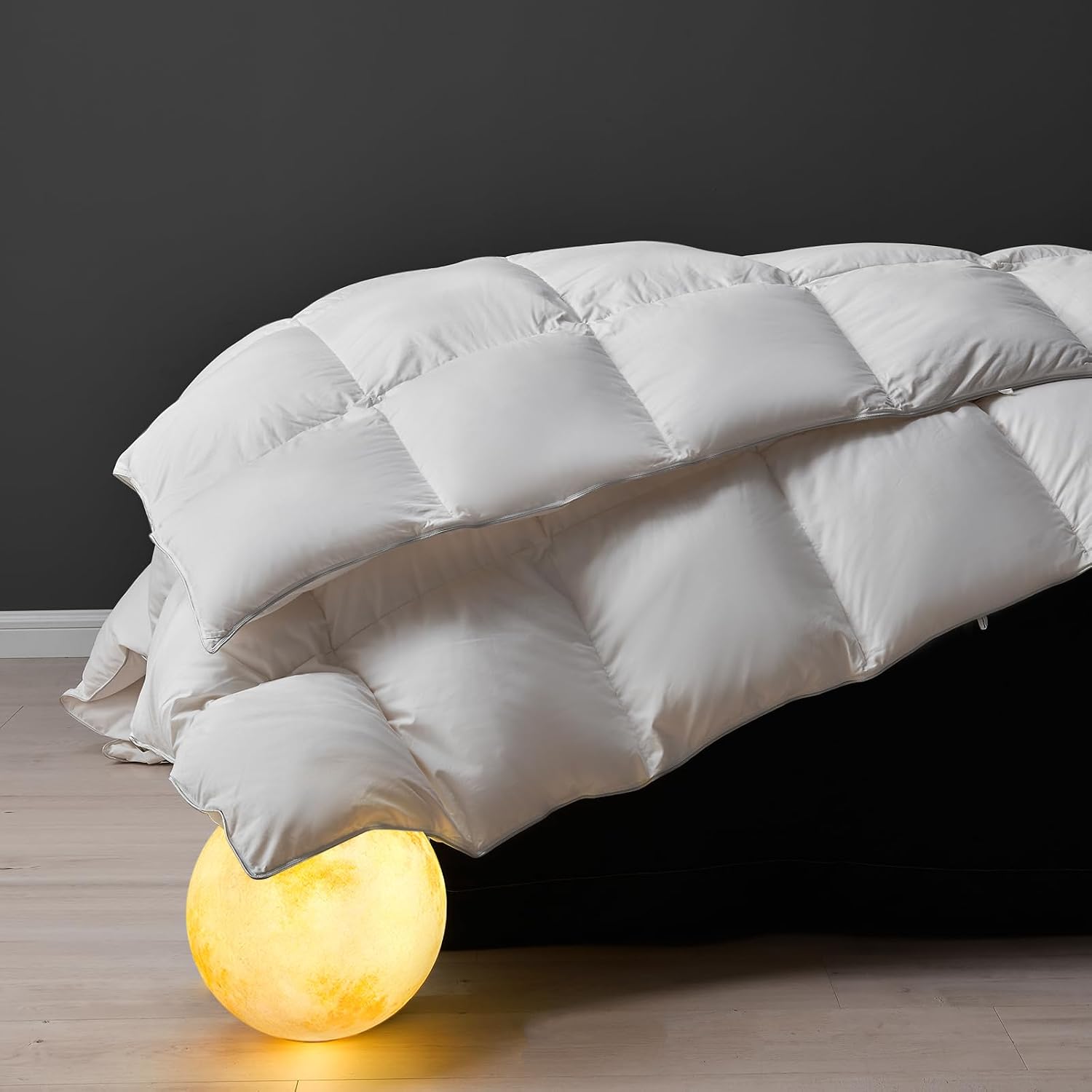DWR Edredón de plumón 240x260 cm, 90% plumón y 10% Plumas, Invierno