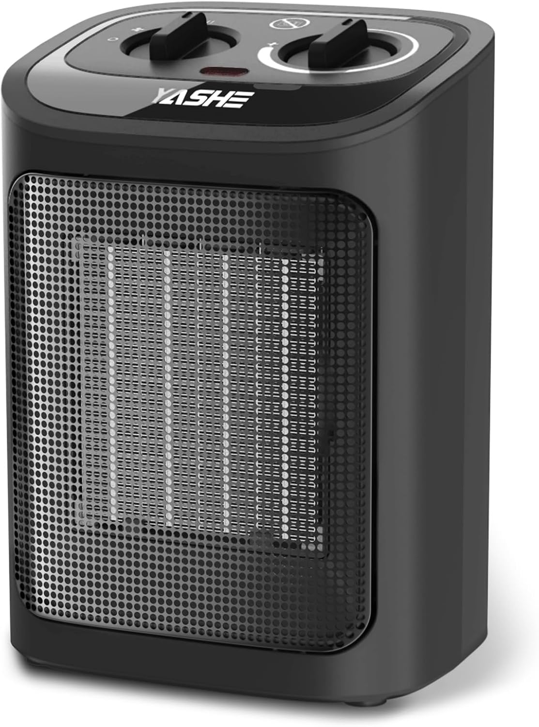 YASHE Calefactor 1500W PTC Ceramico Radiador Electrico,Temperatura de 2 niveles modo ventilador Protección Sobrecalentamiento Vuelco para Dormitorios Oficinas
