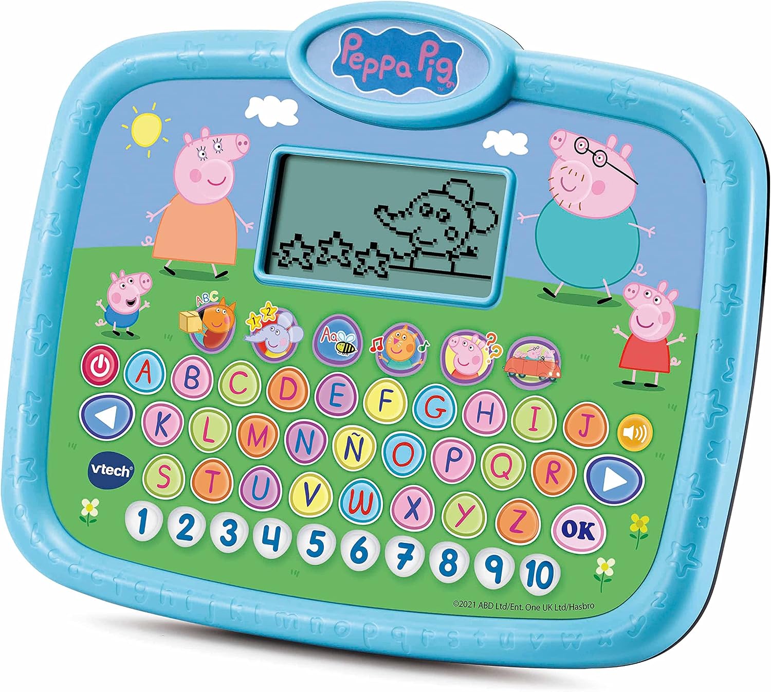 VTech - La Tablet educativa de Peppa Pig, Juguete Educativo para niños +3 años, aprende Las Letras y los números, versión ESP (3480-546622)