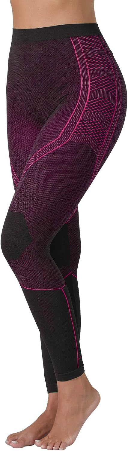 Risalti Leggins Termicos Mujer Invierno Energy - Leggins Mujer Transpirables Elásticos, Ropa Termica Mujer en Microfibra Termorreguladora, Mallas Termicas Mujer sin Costuras - Made in Italy