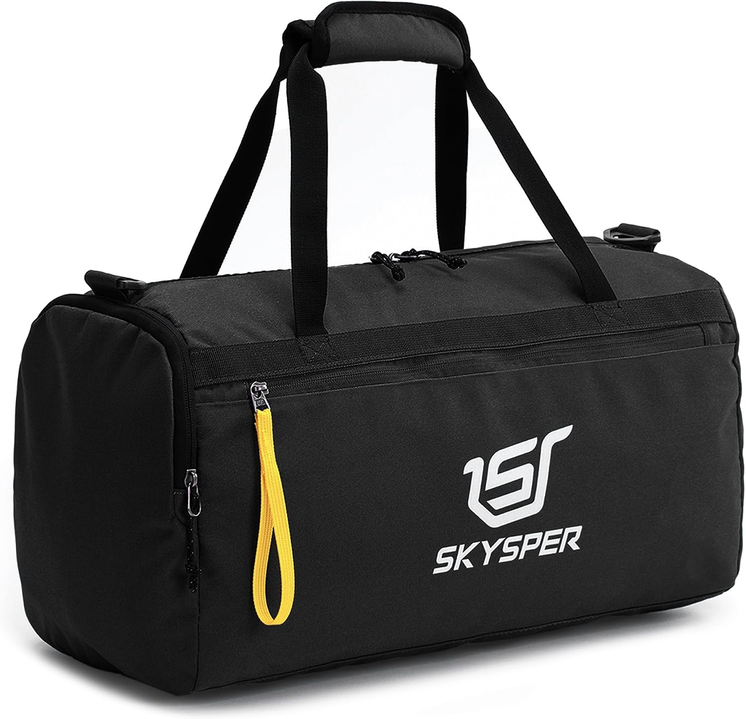 SKYSPER Bolsa Deporte 30L, Bolsa Gimnasio con Separación Seca Húmeda Bolsa de Viaje para Hombre Mujer Gym YOG Playa