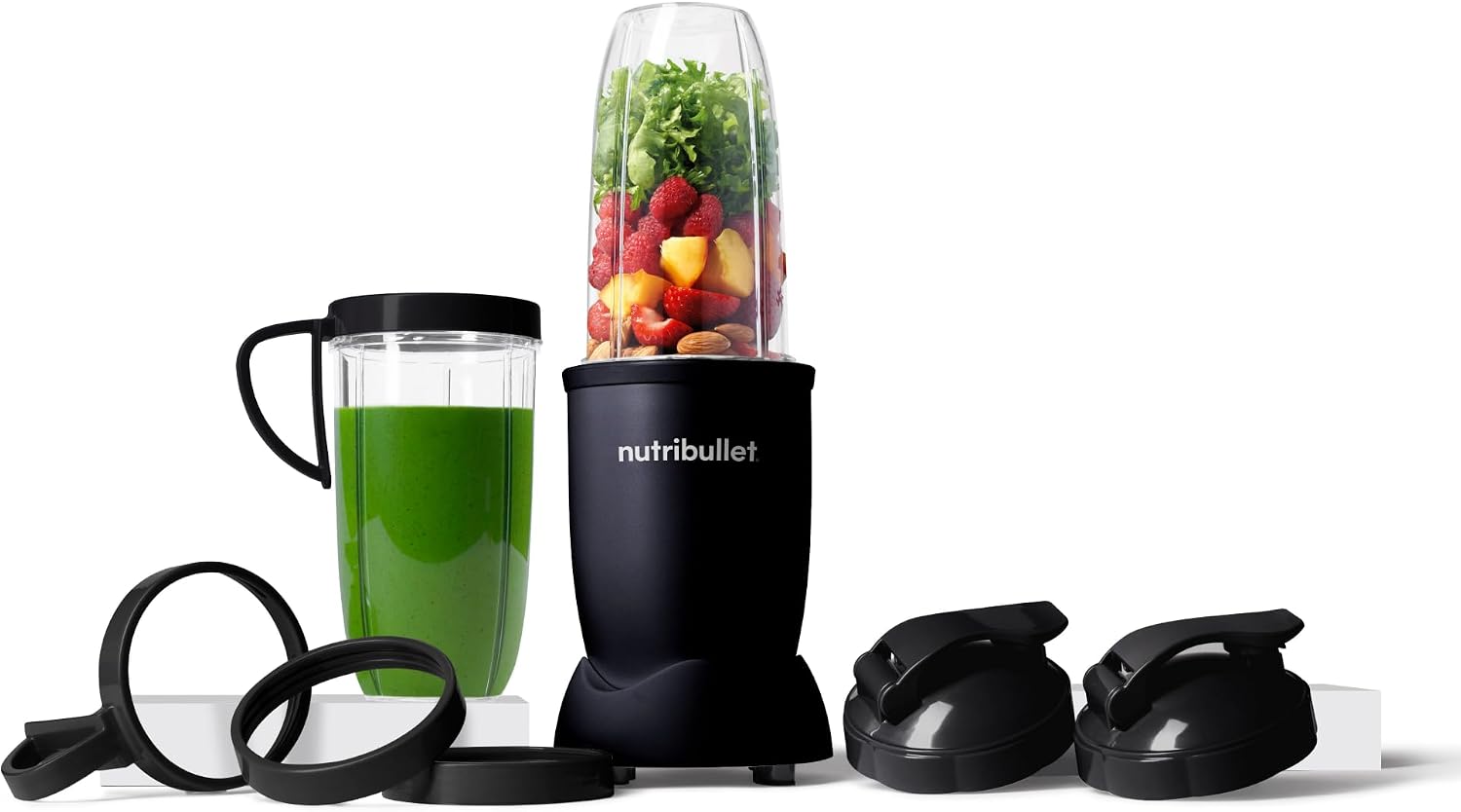 Nutribullet Pro 900 - Batidora Personal Multifunción, Blender Frutas y Verduras, Diseño Compacto, Fácil de Usar y Limpieza Rápida, Extracción de Nutrientes, 900W, Mineral Rosa Mate (NB904MACL)