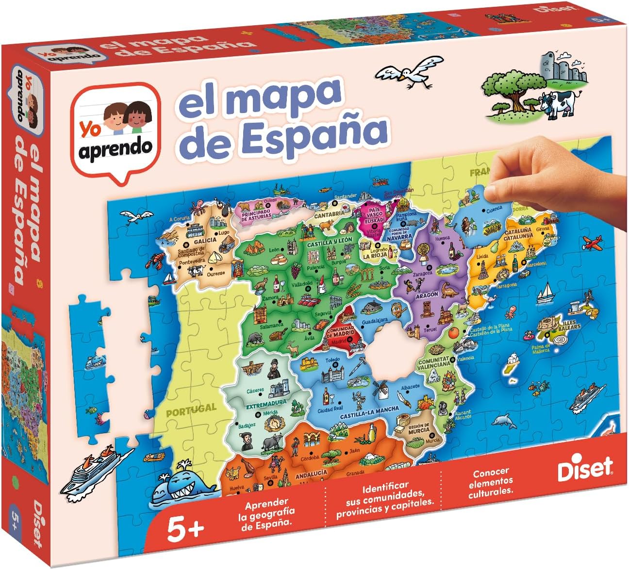 Diset, Provincias y Autonomías de España, Puzzle Educativo + 5 años
