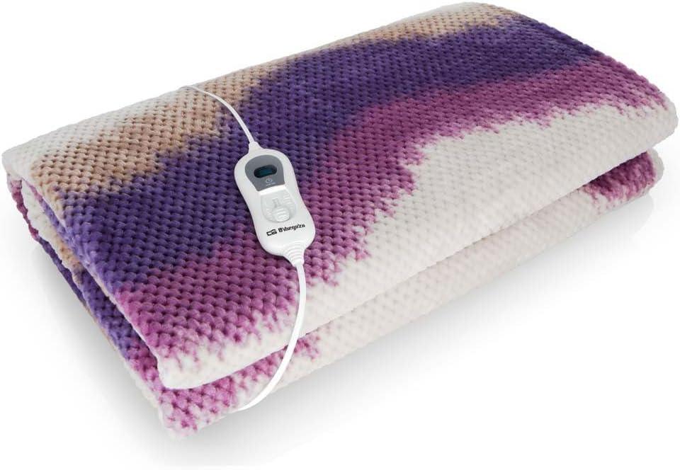 Orbegozo MAH 2500 - Manta térmica, 3 niveles de potencia, mando de control, apagado automático, lavable, 120 W