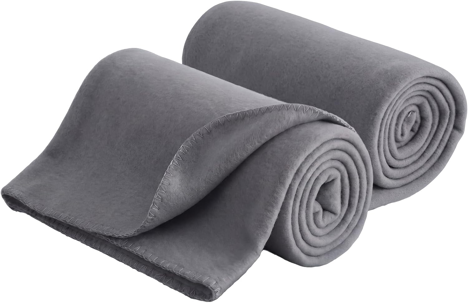 wometo Pack de 3 mantas polares 100% recicladas 130x160 cm verde oscuro