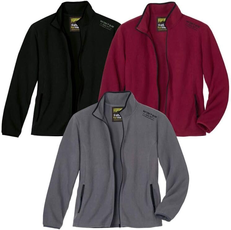 ATLAS FOR MEN - Juego de 3 Chaquetas de Micropolar - Disponible en Tallas Grandes de la M a la 5XL