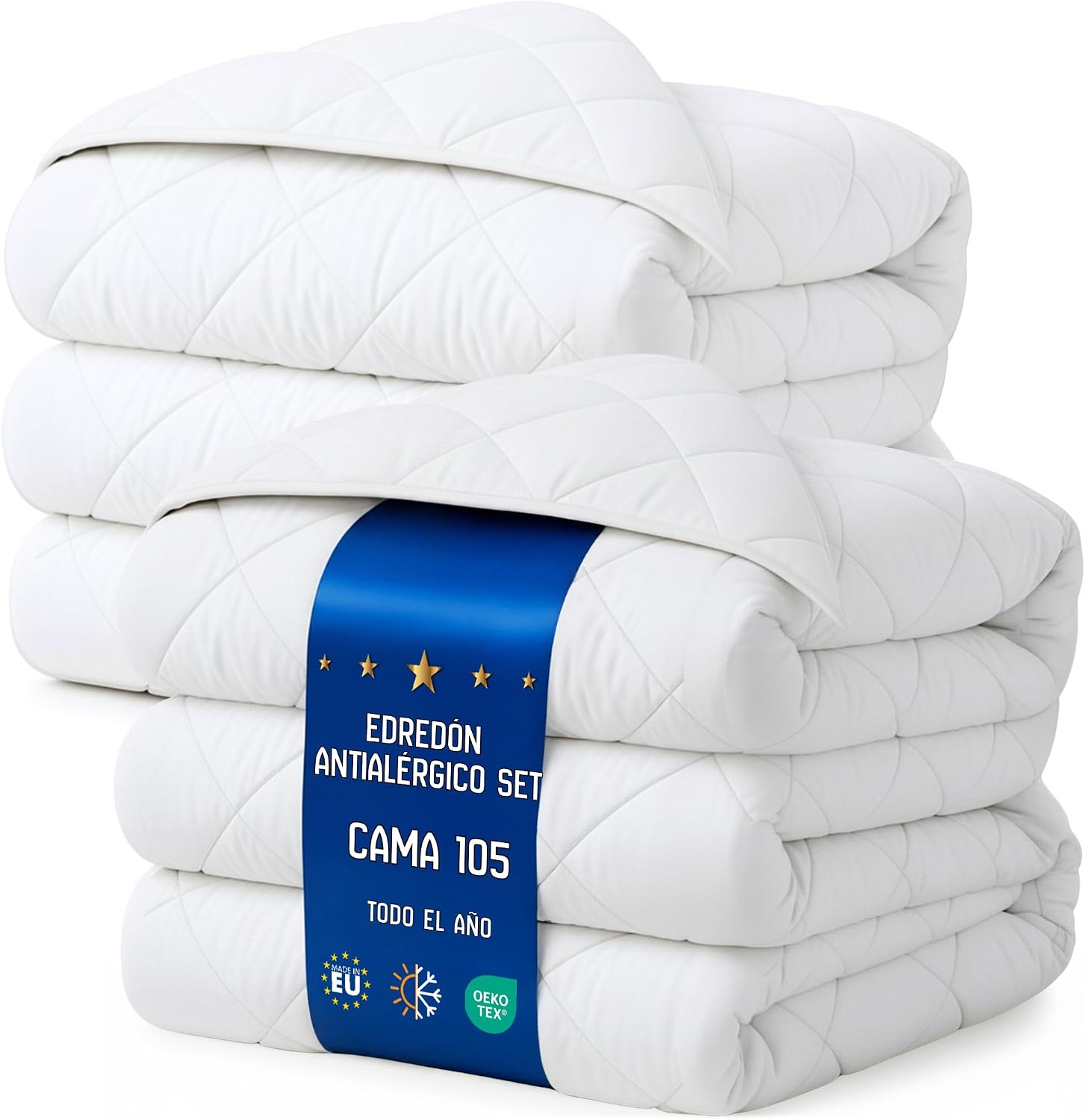 Nordico invierno ropa de cama edredon microfibra Oeko-Tex apto alergicos